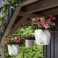 Ghiveci Lechuza Nido Cottage 35 White imaginea #4 — magazin online Desire.md