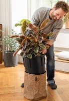 Ghiveci Lechuza Trendcover Color 32 Cork Light Natural imaginea #4 — magazin online Desire.md