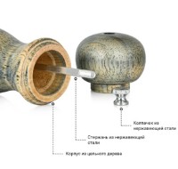 Râşniţă condimente Fissman 8196 16x5cm imaginea #3 — magazin online Desire.md