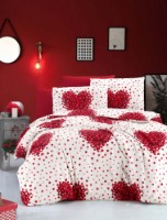 Lenjerie de pat Cottony Poplin Inimioare Rosie 2 (659901)