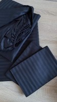 Постельное бельё Cottony Satin de Lux Stripe Black 1 (17369) фото №9 — интернет-магазин Desire.md