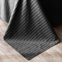 Lenjerie de pat Cottony Satin de Lux Stripe Black 2E (17369) imaginea #4 — magazin online Desire.md