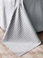 Lenjerie de pat Cottony Satin de Lux Stripe Light Gray N9 2 (17209)