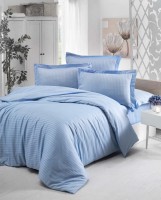 Lenjerie de pat Cottony Satin de Lux Tip Hotelier Stripe Light Blue 2 (268462)