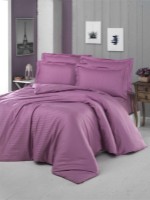 Lenjerie de pat Cottony Satin de Lux Tip Hotelier Stripe Lila 2E (235395)