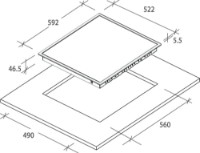 Plită incorporabilă electrica Candy CH64BVT imaginea #3 — magazin online Desire.md