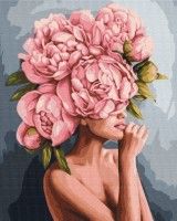 Tablou pe numere Brushme Прикосновение пионов (BS51481)