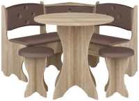 Colț de bucătărie Пехотин Боярин Дуб Сонома/Коричневый (без стола и табуретов)