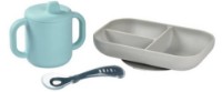 Набор посуды Beaba Blue 3in1
