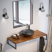 Шкаф с умывальником Orka Silver 95 Kestel (4678) фото №3 — интернет-магазин Desire.md