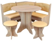 Кухонный уголок Пехотин Боярин Дуб Сонома/Кофе (без стола и табуретов) фото №1 — интернет-магазин Desire.md