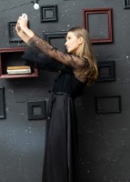 Пеньюар Ajoure Alizee PM5089 Black S фото №2 — интернет-магазин Desire.md