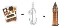 Puzzle 3D-constructor CubicFun Big Ben (S3015h) imaginea #4 — magazin online Desire.md