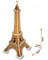 Puzzle 3D-constructor CubicFun Small Eiffel Tower (France) (S3006h) imaginea #5 — magazin online Desire.md