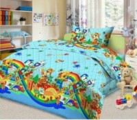 Lenjerie de pat pentru copii Cottony Cotton Muza Albastru Сopii (3814-2)