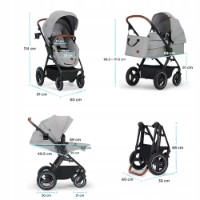 Коляска Kinderkraft B-Tour 3in1 Light Grey (KSBTOU00LGR3000) фото №6 — интернет-магазин Desire.md