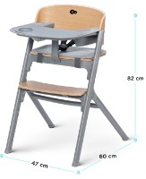 Стульчик для кормления Kinderkraft Calmee (KHLICA00WOD0000) фото №5 — интернет-магазин Desire.md