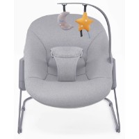 Детский шезлонг Kinderkraft Calmee Grey (KBCALM00GRY0000) фото №3 — интернет-магазин Desire.md