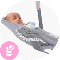 Детский шезлонг Kinderkraft Calmee Grey (KBCALM00GRY0000) фото №7 — интернет-магазин Desire.md