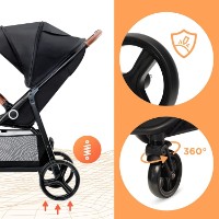 Коляска Kinderkraft Grande Plus Black (KSGRAN00BLK0000) фото №3 — интернет-магазин Desire.md