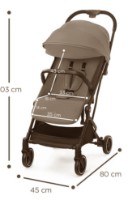 Коляска Kinderkraft Indy Beige (KSINDY00BEG0000) фото №6 — интернет-магазин Desire.md