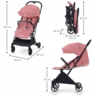 Коляска Kinderkraft Indy Dhalia Pink (KSINDY00PNK0000) фото №3 — интернет-магазин Desire.md