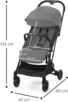 Коляска Kinderkraft Indy Grey (KSINDY00GRY0000) фото №8 — интернет-магазин Desire.md