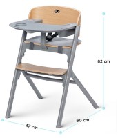 Стульчик для кормления Kinderkraft Livy Wood (KHLIVY00WOD0000) фото №8 — интернет-магазин Desire.md