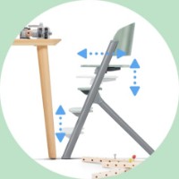 Стульчик для кормления Kinderkraft Livy Wood (KHLIVY00WOD0000) фото №2 — интернет-магазин Desire.md