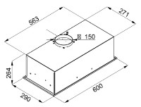 Вытяжка Tornado Modul Glass 750 (60) LED Black фото №4 — интернет-магазин Desire.md