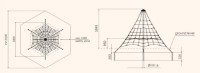 Конструкция из армированного каната PlayPark Piramida 3.5m фото №4 — интернет-магазин Desire.md