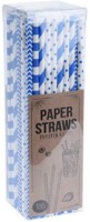 Set paie pentru cocktail din hartie Paper Straws 19.5cm (44742) 100pcs