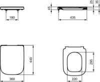 Capac de toaletă Ideal Standard i.life B Soft-Close (T468301)