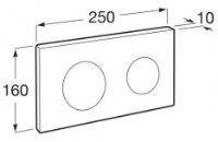 Placă de comandă Roca PL10 Crome Matt (A890089002) imaginea #3 — magazin online Desire.md