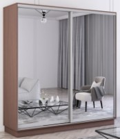 Шкаф-купе Mobildor-Lux Fox 190x220 (2226 Wenghe) Uși oglinda ambele фото №1 — интернет-магазин Desire.md