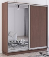 Шкаф-купе Mobildor-Lux Fox 190x220 (2226 Wenghe) Uși una PAL/Una oglinda фото №1 — интернет-магазин Desire.md