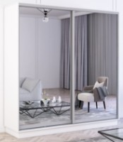 Шкаф-купе Mobildor-Lux Fox Mirror 200x220 White (fox6751) фото №1 — интернет-магазин Desire.md