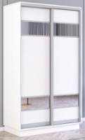 Dulap cu uşi glisante Mobildor-Lux Fox Mirror Elements 130x220 White (fox5453) imaginea #1 — magazin online Desire.md