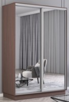 Шкаф-купе Mobildor-Lux Fox 140x220 (2226 Wenghe) Uși oglinda ambele фото №1 — интернет-магазин Desire.md