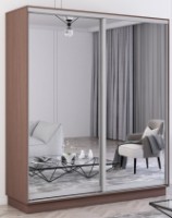 Шкаф-купе Mobildor-Lux Fox 160x220 (2226 Wenghe) Uși oglinda ambele фото №1 — интернет-магазин Desire.md