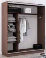 Шкаф-купе Mobildor-Lux Fox 160x220 (2226 Wenghe) Uși una PAL/Una oglinda фото №2 — интернет-магазин Desire.md