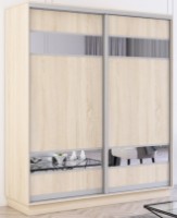 Dulap cu uşi glisante Mobildor-Lux Fox Mirror Elements 180x220 Oak Sonoma (fox6932)