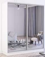 Dulap cu uşi glisante Mobildor-Lux Fox Mirror 180x220 White (fox5501) imaginea #1 — magazin online Desire.md