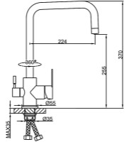 Baterie bucătărie Frap F43801 imaginea #2 — magazin online Desire.md
