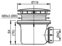 Сифон для душевого поддона Ravak X01314 фото №2 — интернет-магазин Desire.md