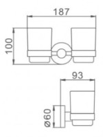 Pahar pentru periuțe de dinți Frap F30208 imaginea #2 — magazin online Desire.md