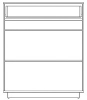 Комод Yasen Женева 1Ш2Д Графит Серый/Дуб Крафт Белый фото №2 — интернет-магазин Desire.md