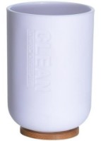 Pahar pentru periuțe de dinți Bathroom Solutions White (42744)