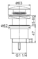 Ventil pentru lavoare Frap F62-7 imaginea #2 — magazin online Desire.md