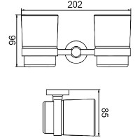 Pahar pentru periuțe de dinți Frud R15108 imaginea #2 — magazin online Desire.md